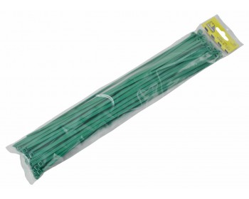 370mm x 4.8mm Green Cable Ties (50 per pack)